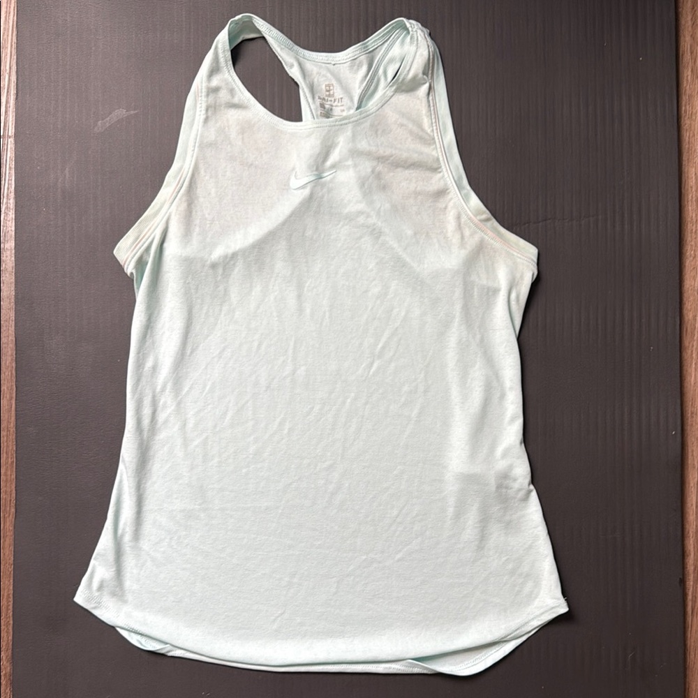 Nike White Sleeveless Backless Tank Top